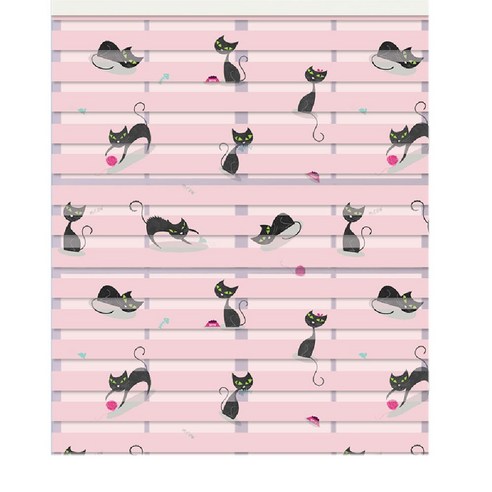 스코홈 북유럽 감성 콤비 블라인드150, Cat (핑크)