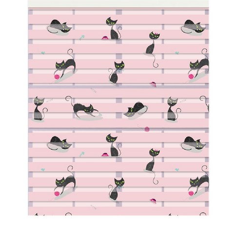 스코홈 북유럽 감성 콤비 블라인드 160, Cat (핑크)