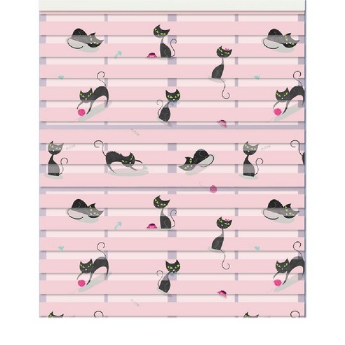 스코홈 북유럽 감성 콤비 블라인드 170, Cat (핑크)