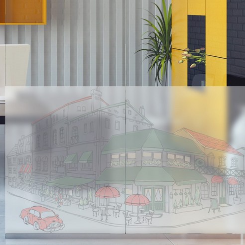 꾸밈 글라스 시트지, 카페거리인런던