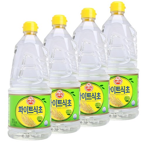 오뚜기 화이트식초, 1.5L, 4개