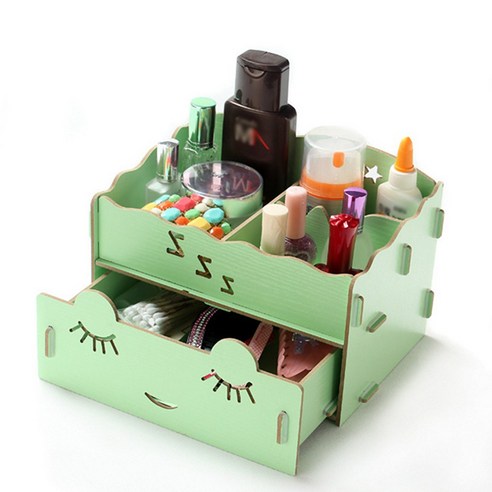 리빙조이 DIY A110 화장품정리함, 그린, 1개