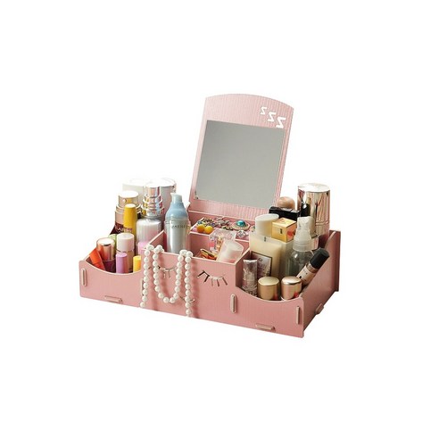 리빙조이 DIY A120 화장품정리함, 핑크, 1개