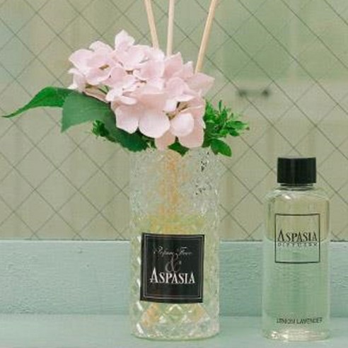 ASPASIA 너를 애정하노라 수국 리스 디퓨저 핑크, 불가리안로즈