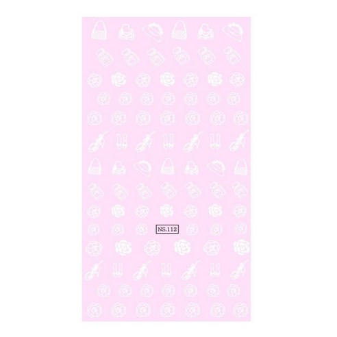 네일스케치 드라이데칼, 까멜리아  acc 화이트, 1개