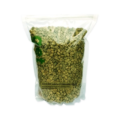 그린어쓰 이디오피아 sidamo G1 Momora natual, 500g, 1개