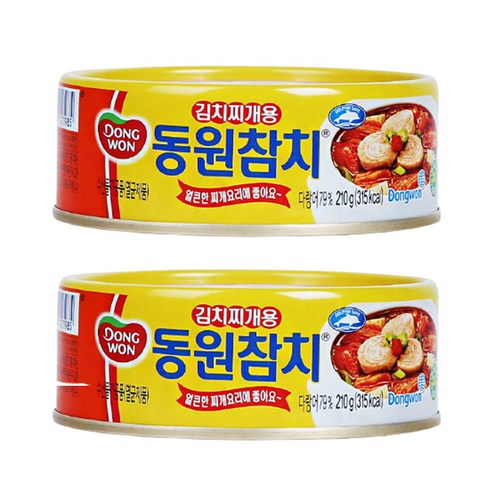 동원에프엔비 김치찌개용참치, 210g, 2개