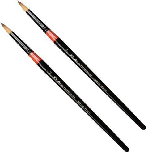 루벤스 720R 수채화 환 붓, 10호, 4개