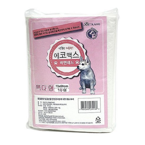 베트랑 에코맥스 애견 배변 패드, 10매, 1개