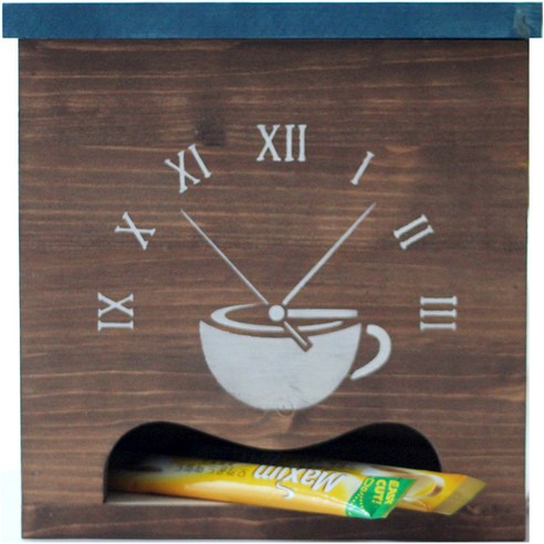 스코홈 핸드메이드 커피 보관함 Coffee Time 4, 블루, 1개, 1개