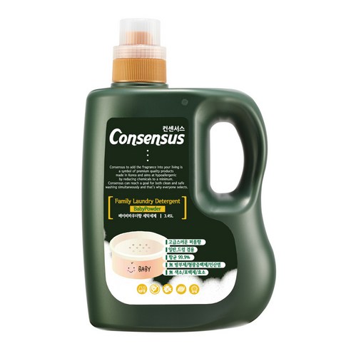 컨센서스 세제 베이비파우더향, 3.45L, 1개