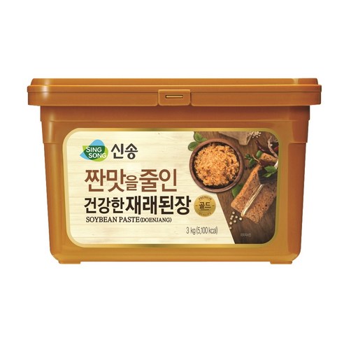 신송식품 짠맛을줄인 건강한 재래된장, 3kg, 1개