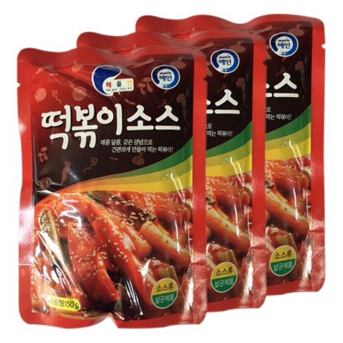 얼음골푸드 떡볶이소스, 150g, 3개