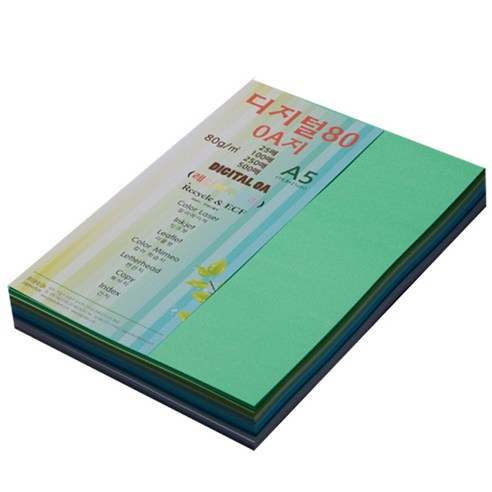 종이문화 디지털OA지 80 250개입, A5, 250매