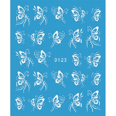 메이런 워터데칼 포인트 화이트, WA0274, 5개