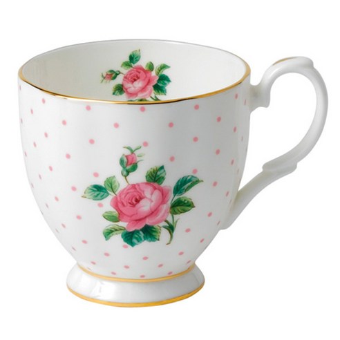 로얄알버트 CHEEKY PINK FTD 빈티지 머그 0.3L, PINK ROSES, 1개