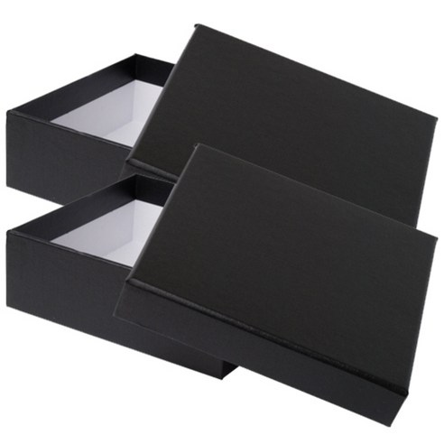 박스몬스터 엔젤 120 x 110 x 40 mm 선물포장박스, 블랙 1, 2개