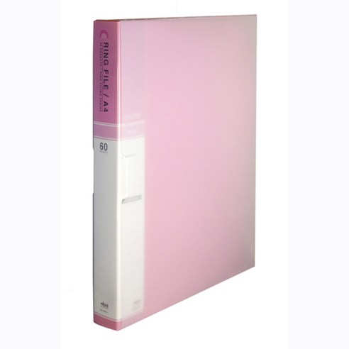 현풍화일 PP칼라 A4 60매 3공링 바인더화일, 분홍색, 1개