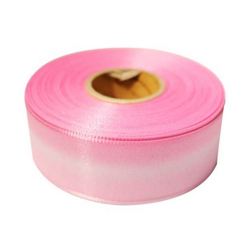 금비코리아 이색오간디 36mm 리본, 연핑크 + 핑크, 45m