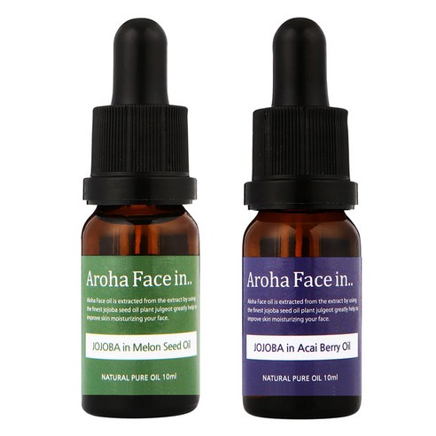 아로하트리즈 아로하페이스인 오일 세트, 멜론씨드 10ml + 아사이베리 10ml, 1세트