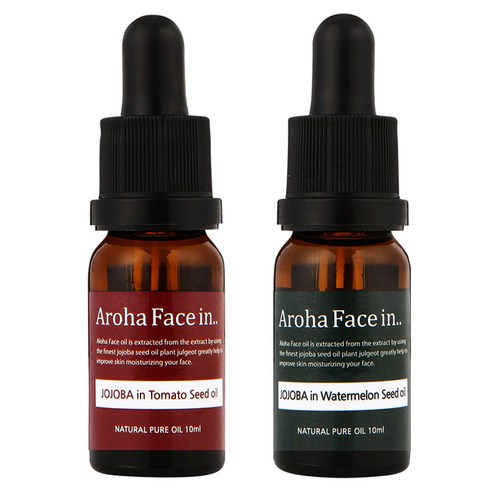 아로하트리즈 아로하페이스인 오일 세트, 토마토씨드 10ml + 수박씨드 10ml, 1세트