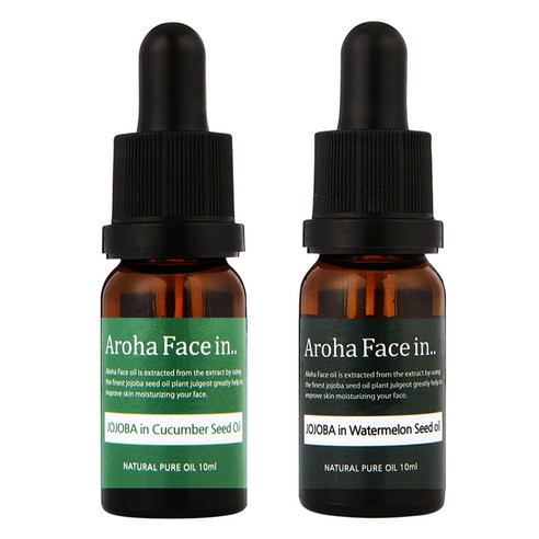 아로하트리즈 아로하페이스인 오일 세트, 오이씨드 10ml + 수박씨드 10ml, 1세트
