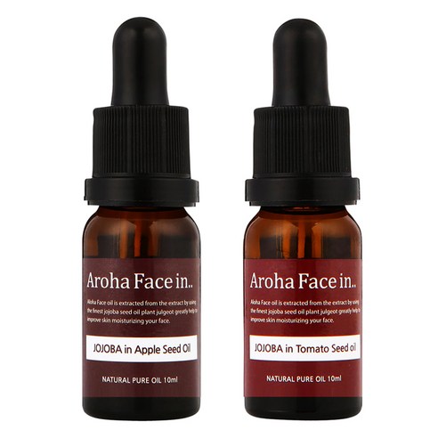아로하트리즈 아로하페이스인 오일 세트, 애플씨드 10ml + 토마토씨드 10ml, 1세트