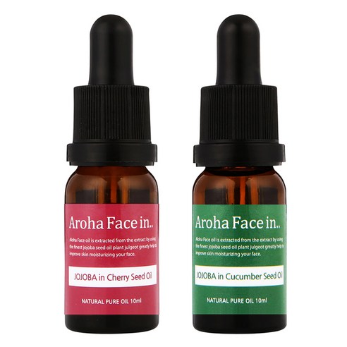 아로하트리즈 아로하페이스인 오일 세트, 체리씨드 10ml + 오이씨드 10ml, 1세트