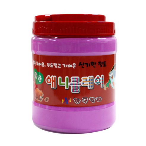 애니클레이 버켓, 형광보라, 500g