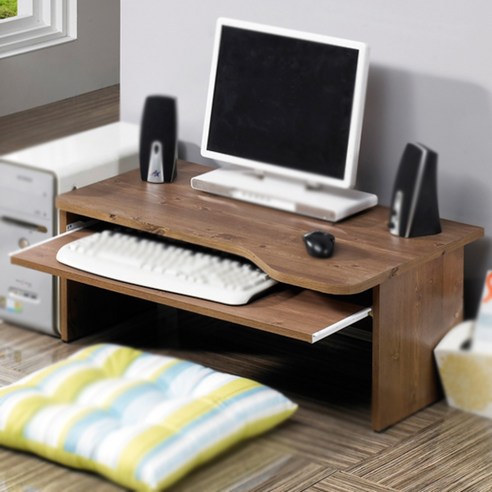 에비타코코 DIY 실비아 좌식 라운드 PC 책상, 옹이