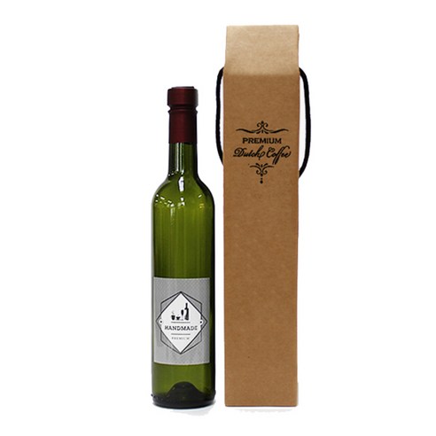 병도매닷컴 녹색 와인 스크류 500ml 2C 더치커피병 패키지 35개입, LB8, 1세트
