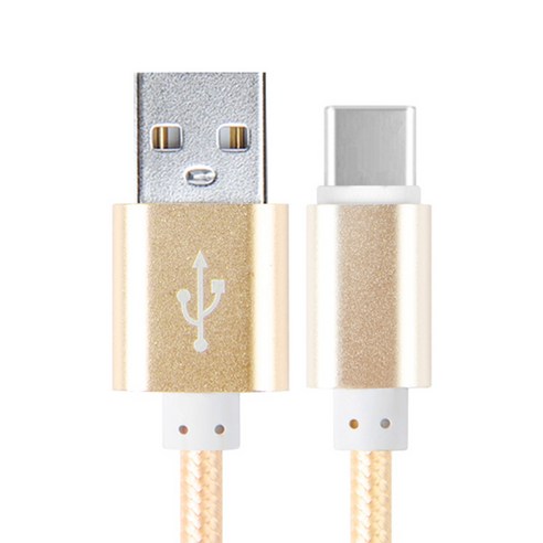 컴길 칼론 USB 3.1 C타입 메탈 고속충전 케이블 3m KC-CC300, 골드, 1개
