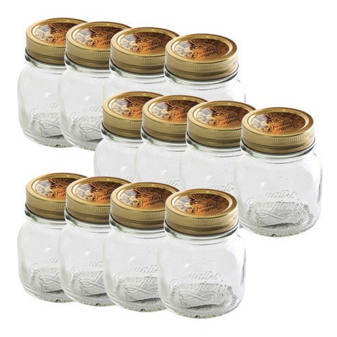 보르미올리 콰드로 밀폐유리병, 0.25L, 12개입
