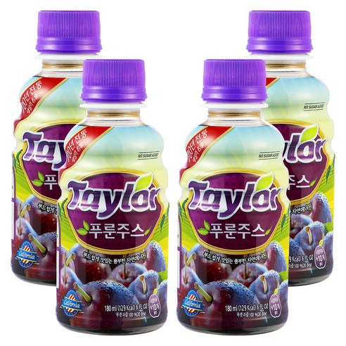 테일러 푸룬 주스, 180ml, 4병