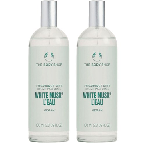 더바디샵 화이트 머스크 로 후레그런스 바디미스트, 100ml, 2개
