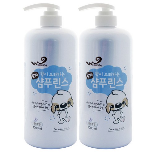 웅자 향이 오래가는 샴푸린스, 1L, 2개입
