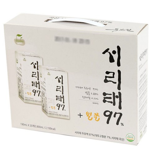 두보원 서리태 97 검은콩두유, 190ml, 20개