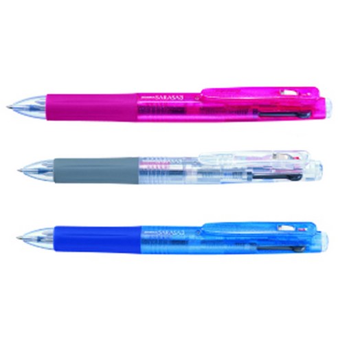 제브라 사라사 3색 볼펜 J3J2 0.5mm, 랜덤 발송, 3개입