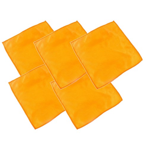 인터팝 마이크로화이바 행주 5p, 오렌지