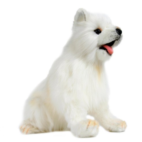 한사토이 동물인형 5267 사모예드1 Dog Samoyed Pup, 23cm, 흰색
