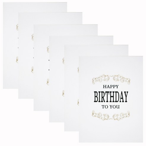 홀마크 생일 축하 카드, 생일축하 KED2179, 6개입