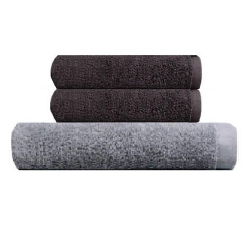송월타월 호텔용 바스타월 회색 + 호텔용 프리미엄 무지 타월 170g 2p, 진회색, 1세트