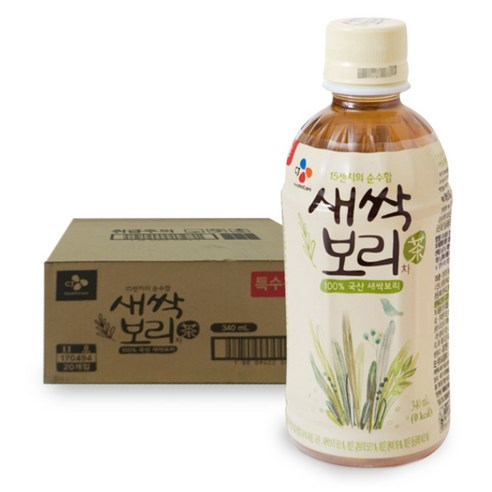 CJ 새싹보리 차, 340ml, 20개