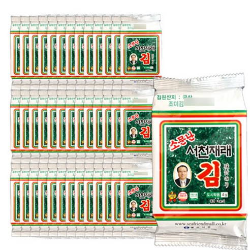 영신식품 소문난 서천 재래김, 4g, 40개입