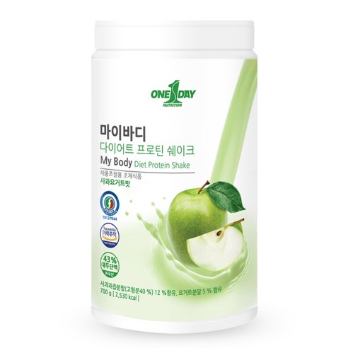 마이바디 다이어트 프로틴 쉐이크 사과요거트맛, 700g, 1개
