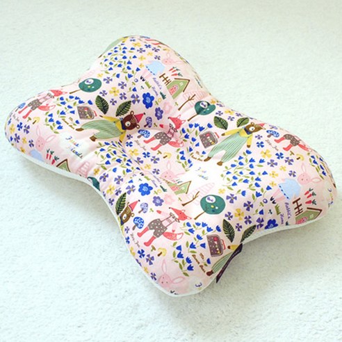 달콤베이비 면 에어매쉬 유아용 짱구베개, 숲속이야기, 30 x 21 x 4 cm, 1개