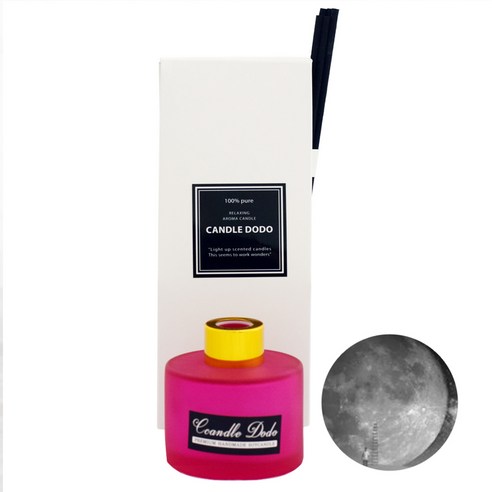 캔들도도 천연아로마 컬러라운드 핫핑크 디퓨저 100ml, 아크틱나잇