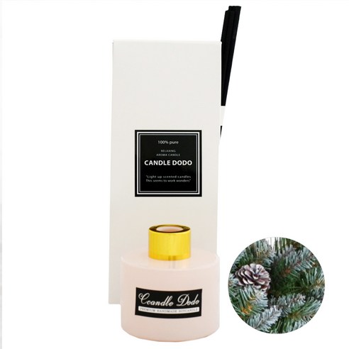 캔들도도 천연아로마 컬러라운드 연핑크 디퓨저 100ml, 파인유칼립투스