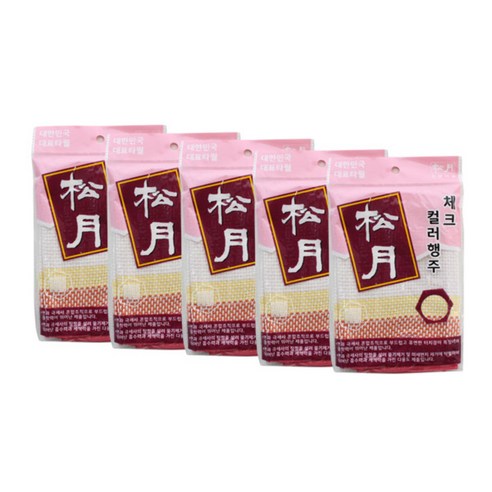 송월타월 체크컬러 행주 5p 단품