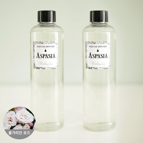 아스파시아 디퓨저 리필 오일 2p, 불가리안 로즈, 300ml